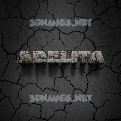 adelita in Cracked Stone style - 3D name wallpaper adelita in Cracked Stone style - 3D name wallpaper