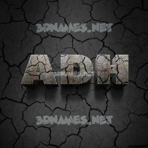 adh in Cracked Stone style - 3D name wallpaper adh in Cracked Stone style - 3D name wallpaper