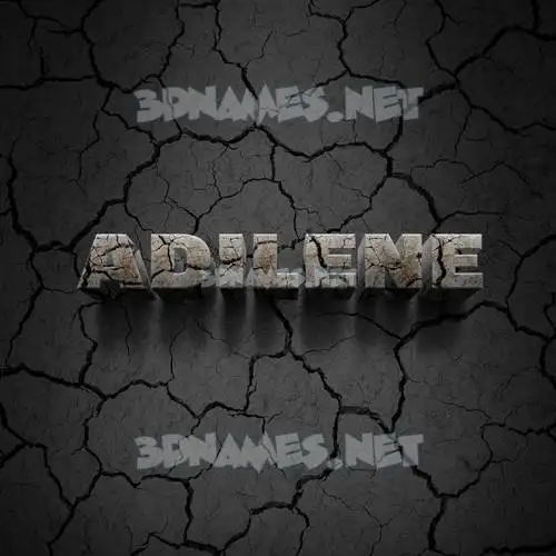 adilene in Cracked Stone style - 3D name wallpaper
