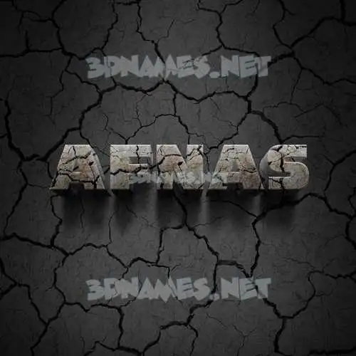 afnas in Cracked Stone style - 3D name wallpaper afnas in Cracked Stone style - 3D name wallpaper