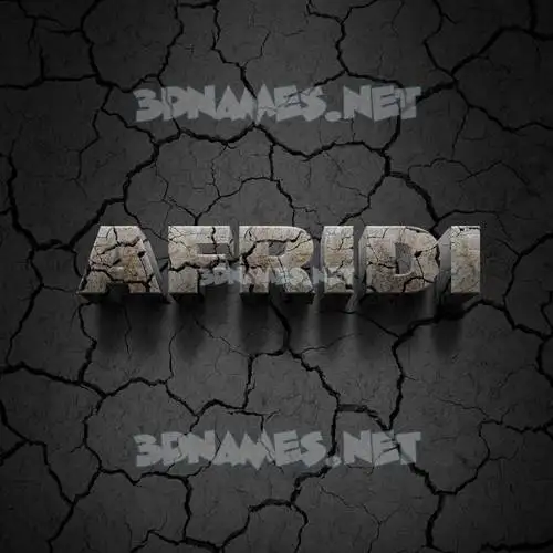 afridi in Cracked Stone style - 3D name wallpaper afridi in Cracked Stone style - 3D name wallpaper
