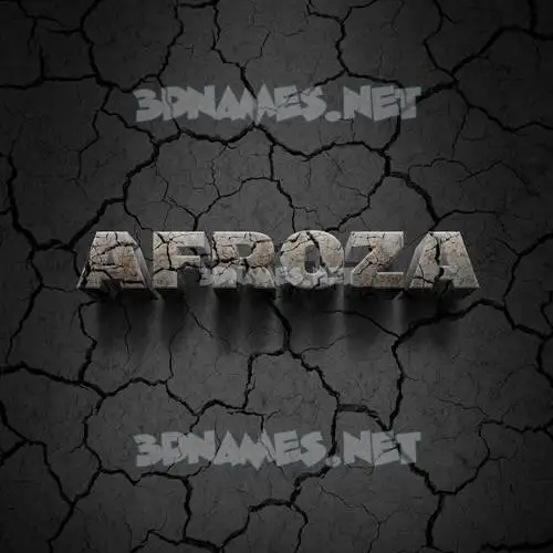 afroza in Cracked Stone style - 3D name wallpaper afroza in Cracked Stone style - 3D name wallpaper