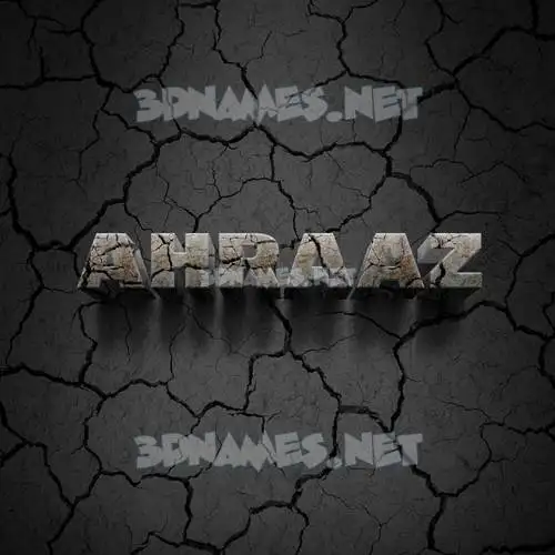 ahraaz in Cracked Stone style - 3D name wallpaper ahraaz in Cracked Stone style - 3D name wallpaper