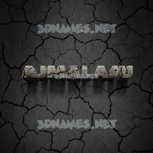 ajmalaju in Cracked Stone style - 3D name wallpaper ajmalaju in Cracked Stone style - 3D name wallpaper