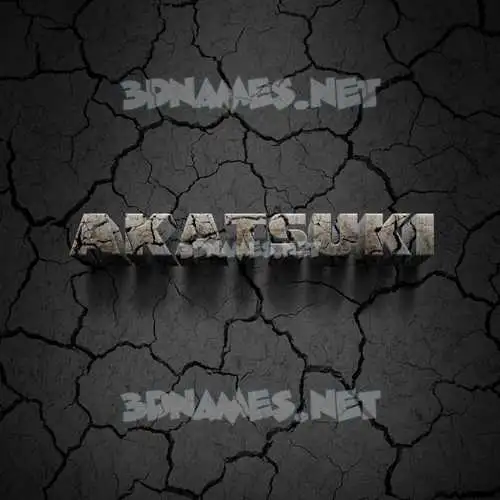 akatsuki in Cracked Stone style - 3D name wallpaper akatsuki in Cracked Stone style - 3D name wallpaper