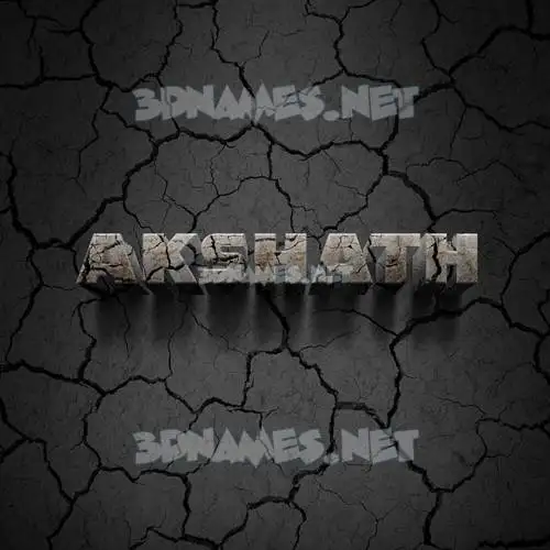 akshath in Cracked Stone style - 3D name wallpaper