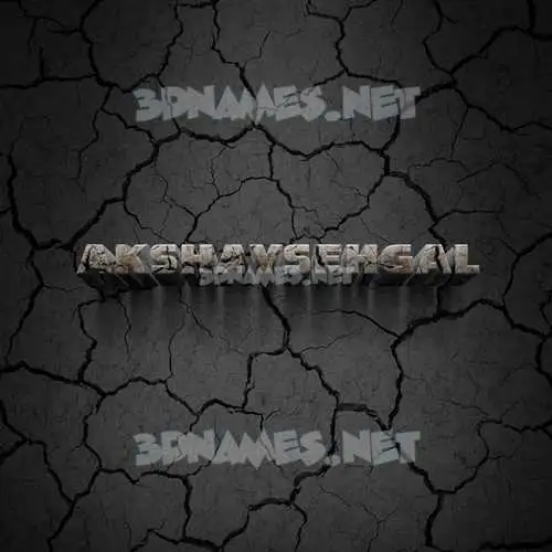 akshaysehgal in Cracked Stone style - 3D name wallpaper akshaysehgal in Cracked Stone style - 3D name wallpaper