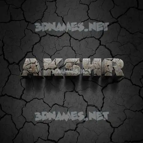akshr in Cracked Stone style - 3D name wallpaper akshr in Cracked Stone style - 3D name wallpaper