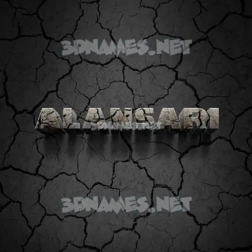 alansari in Cracked Stone style - 3D name wallpaper alansari in Cracked Stone style - 3D name wallpaper