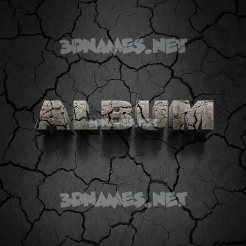 album in Cracked Stone style - 3D name wallpaper album in Cracked Stone style - 3D name wallpaper