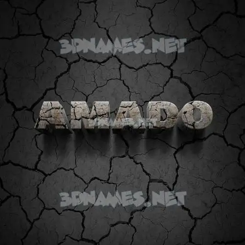 amado in Cracked Stone style - 3D name wallpaper amado in Cracked Stone style - 3D name wallpaper