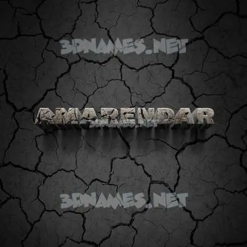 amarendar in Cracked Stone style - 3D name wallpaper amarendar in Cracked Stone style - 3D name wallpaper