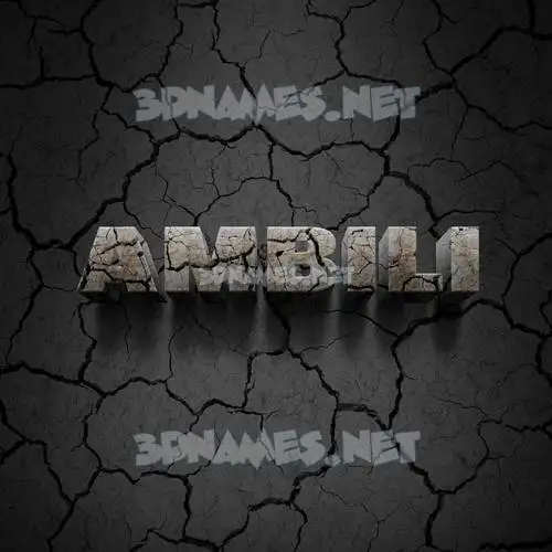 ambili in Cracked Stone style - 3D name wallpaper ambili in Cracked Stone style - 3D name wallpaper