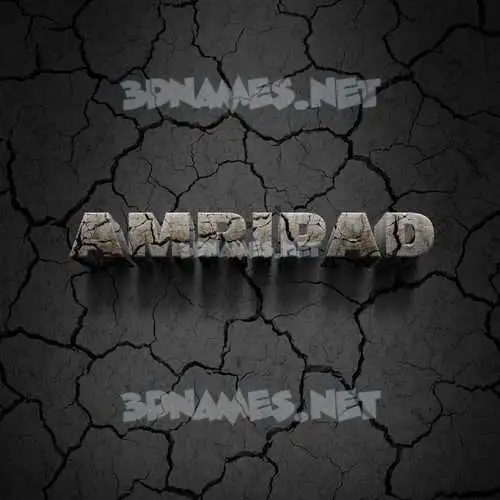 amripad in Cracked Stone style - 3D name wallpaper amripad in Cracked Stone style - 3D name wallpaper