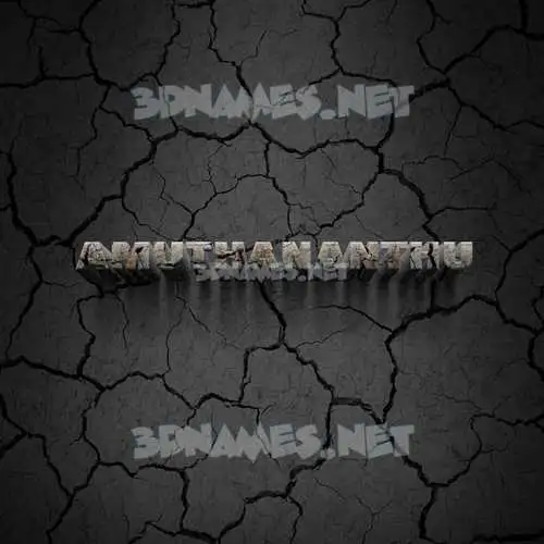 amuthananthu in Cracked Stone style - 3D name wallpaper amuthananthu in Cracked Stone style - 3D name wallpaper