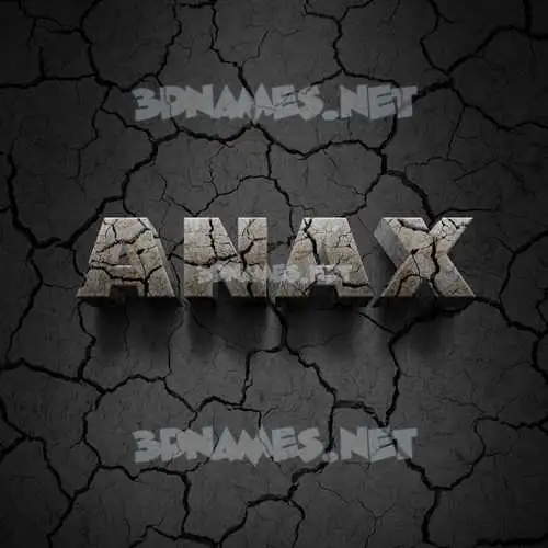 anax in Cracked Stone style - 3D name wallpaper anax in Cracked Stone style - 3D name wallpaper
