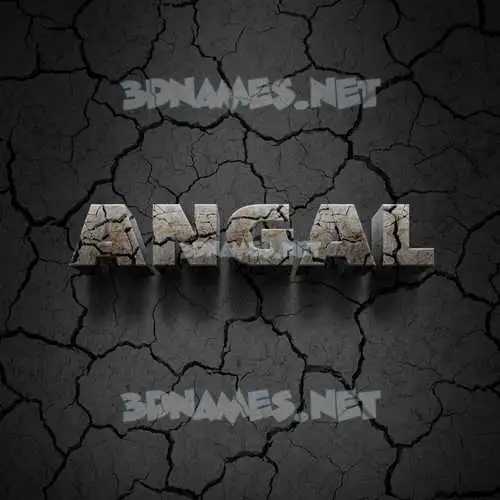 angal in Cracked Stone style - 3D name wallpaper angal in Cracked Stone style - 3D name wallpaper
