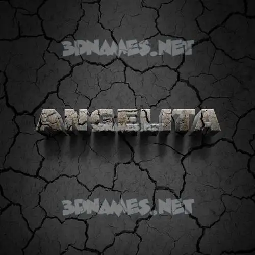 angelita in Cracked Stone style - 3D name wallpaper angelita in Cracked Stone style - 3D name wallpaper