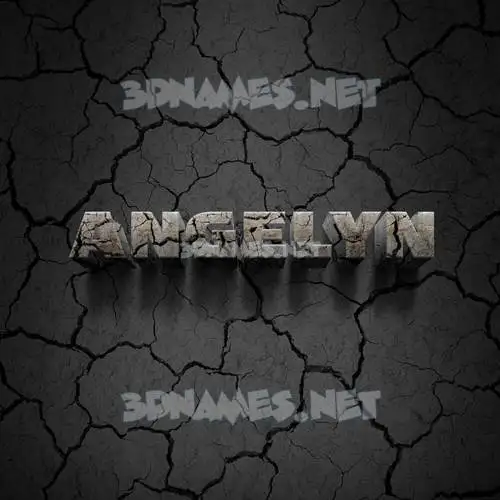 angelyn in Cracked Stone style - 3D name wallpaper