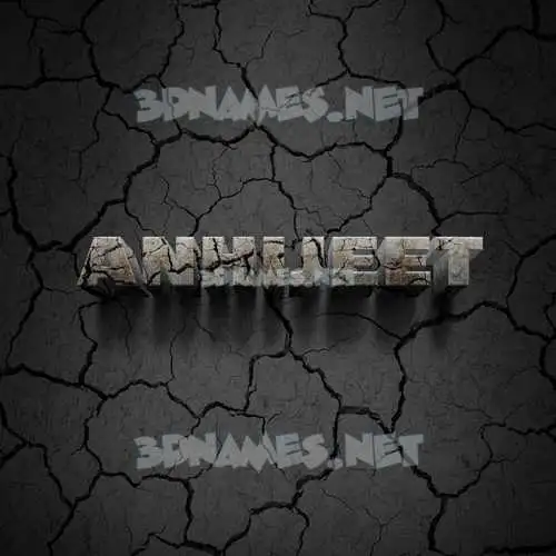 anhijeet in Cracked Stone style - 3D name wallpaper