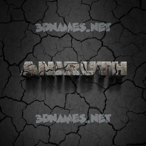 aniruth in Cracked Stone style - 3D name wallpaper