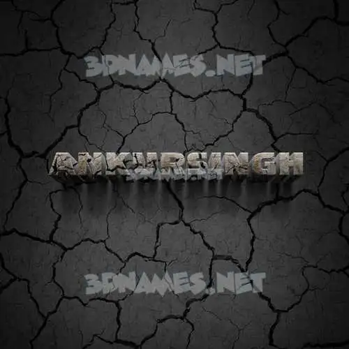 ankursingh in Cracked Stone style - 3D name wallpaper ankursingh in Cracked Stone style - 3D name wallpaper