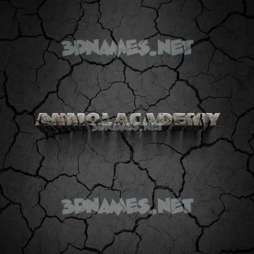 anmolacademy in Cracked Stone style - 3D name wallpaper