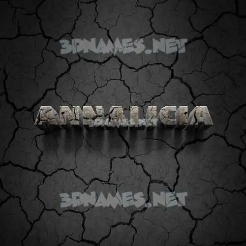 annalicia in Cracked Stone style - 3D name wallpaper annalicia in Cracked Stone style - 3D name wallpaper