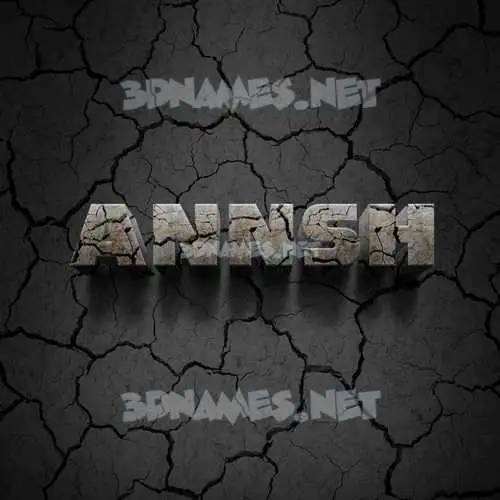 annsh in Cracked Stone style - 3D name wallpaper annsh in Cracked Stone style - 3D name wallpaper