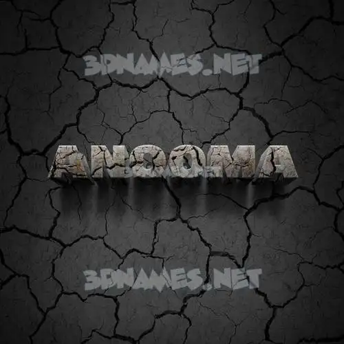 anooma in Cracked Stone style - 3D name wallpaper anooma in Cracked Stone style - 3D name wallpaper