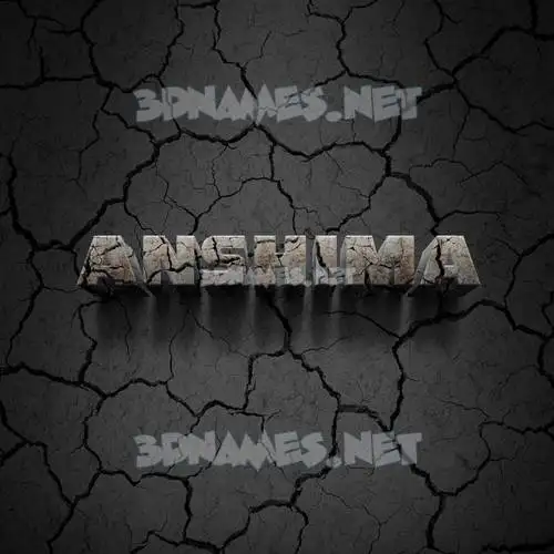 anshima in Cracked Stone style - 3D name wallpaper anshima in Cracked Stone style - 3D name wallpaper