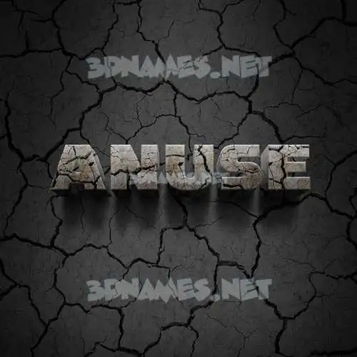 anuse in Cracked Stone style - 3D name wallpaper anuse in Cracked Stone style - 3D name wallpaper