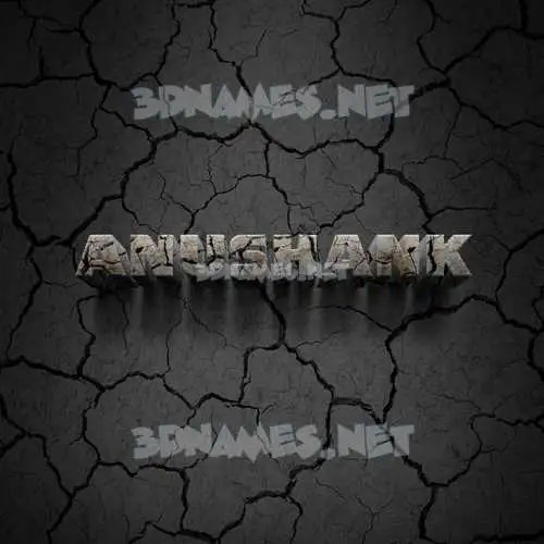 anushank in Cracked Stone style - 3D name wallpaper anushank in Cracked Stone style - 3D name wallpaper