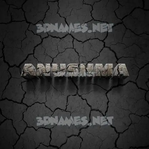 anushma in Cracked Stone style - 3D name wallpaper anushma in Cracked Stone style - 3D name wallpaper