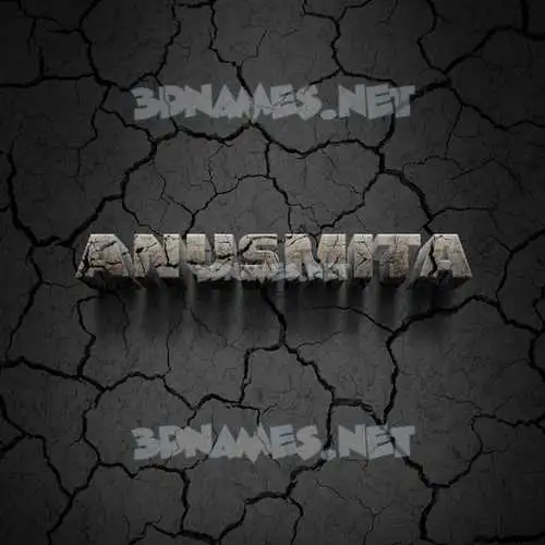anusmita in Cracked Stone style - 3D name wallpaper anusmita in Cracked Stone style - 3D name wallpaper
