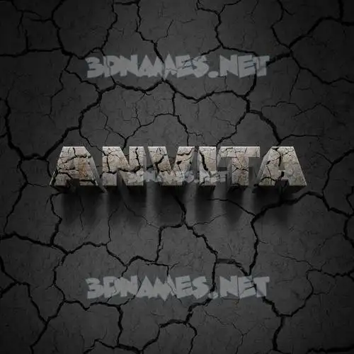 anvita in Cracked Stone style - 3D name wallpaper anvita in Cracked Stone style - 3D name wallpaper