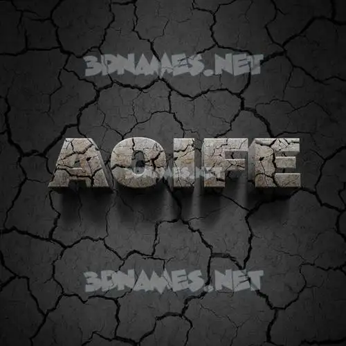 aoife in Cracked Stone style - 3D name wallpaper aoife in Cracked Stone style - 3D name wallpaper