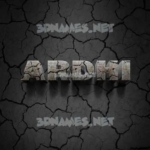 ardhi in Cracked Stone style - 3D name wallpaper ardhi in Cracked Stone style - 3D name wallpaper