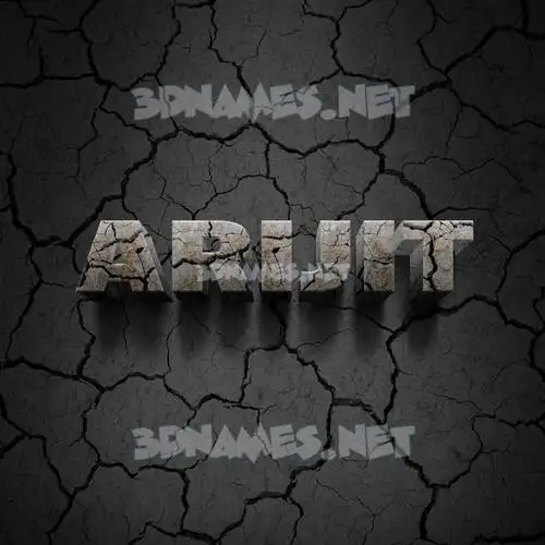 arijit in Cracked Stone style - 3D name wallpaper