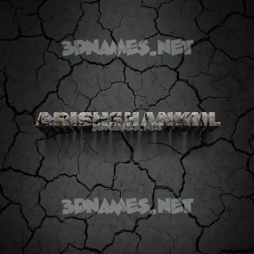 arishshankhl in Cracked Stone style - 3D name wallpaper arishshankhl in Cracked Stone style - 3D name wallpaper