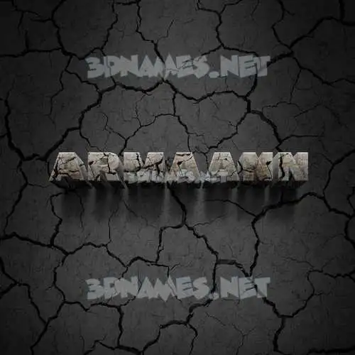 armaann in Cracked Stone style - 3D name wallpaper armaann in Cracked Stone style - 3D name wallpaper