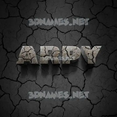 arpy in Cracked Stone style - 3D name wallpaper arpy in Cracked Stone style - 3D name wallpaper