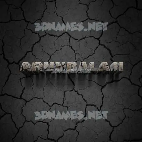arunbalaji in Cracked Stone style - 3D name wallpaper arunbalaji in Cracked Stone style - 3D name wallpaper