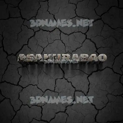 asakurabao in Cracked Stone style - 3D name wallpaper asakurabao in Cracked Stone style - 3D name wallpaper