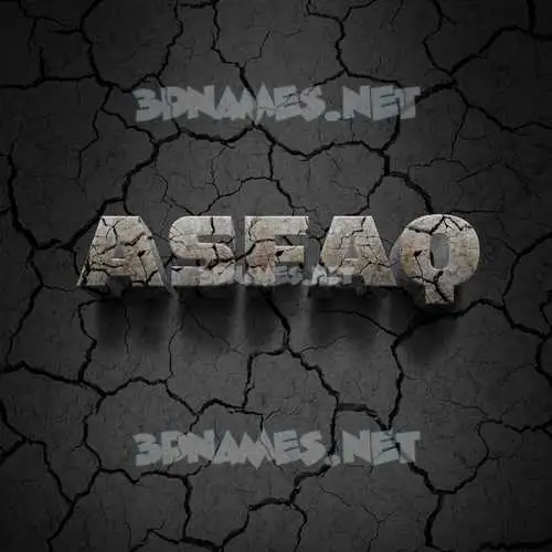 asfaq in Cracked Stone style - 3D name wallpaper asfaq in Cracked Stone style - 3D name wallpaper