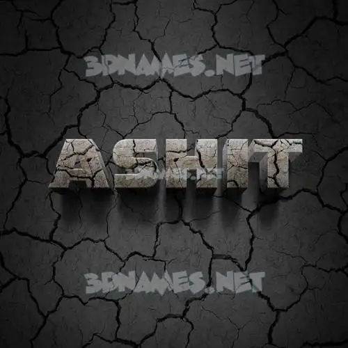 ashit in Cracked Stone style - 3D name wallpaper ashit in Cracked Stone style - 3D name wallpaper