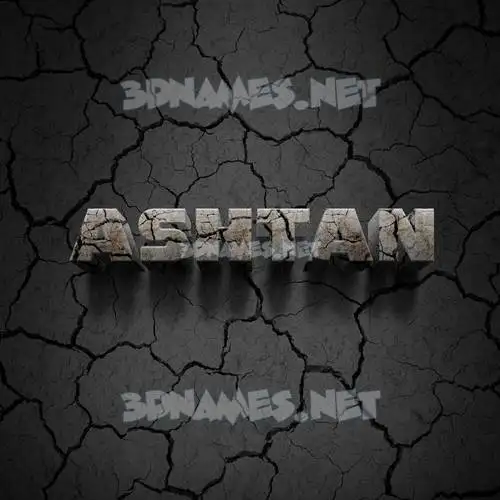 ashtan in Cracked Stone style - 3D name wallpaper ashtan in Cracked Stone style - 3D name wallpaper