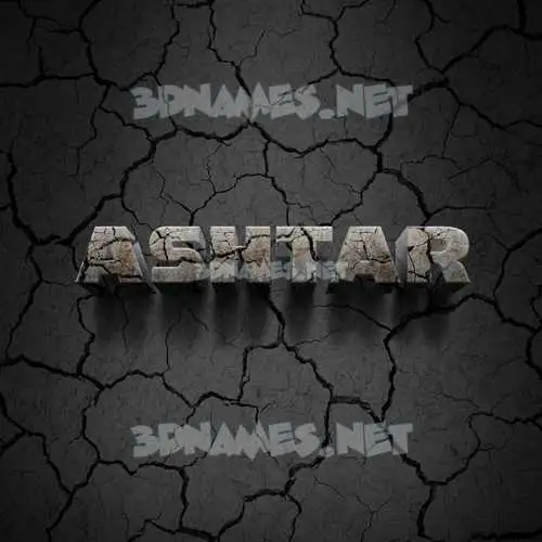 ashtar in Cracked Stone style - 3D name wallpaper ashtar in Cracked Stone style - 3D name wallpaper