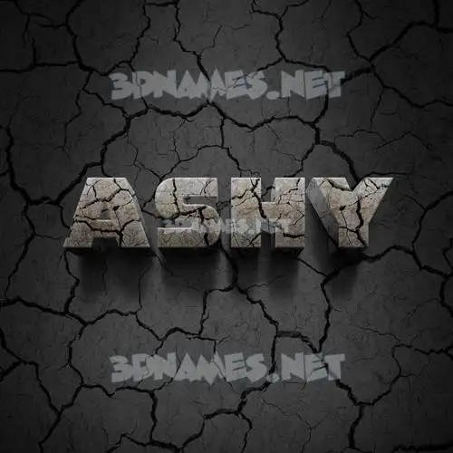 ashy in Cracked Stone style - 3D name wallpaper ashy in Cracked Stone style - 3D name wallpaper