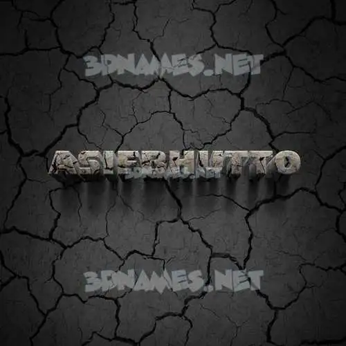 asifbhutto in Cracked Stone style - 3D name wallpaper